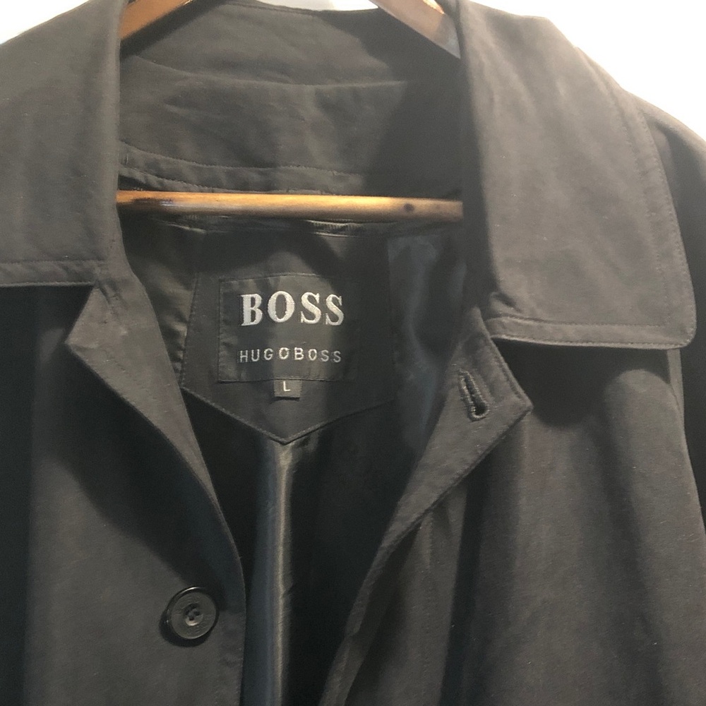 Hugo Boss Elegant Black Coat